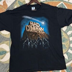 Autographed 1996 Bad Company Rock Steady Tour Tshirt, Size XL